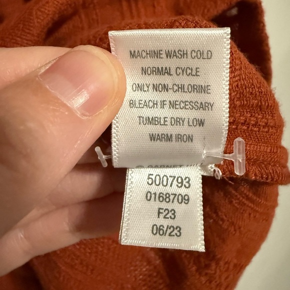 Garnet Hill Marilis Embroidered Organic Cotton Top Size Large Boho Chic - Picture 8 of 9